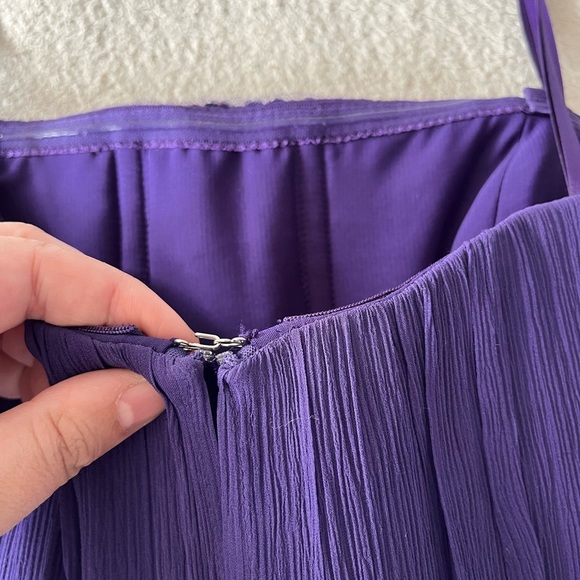 NWT BCBG MaxAzria Exene Silk Blend Strapless Dress 0 - Picture 11 of 16